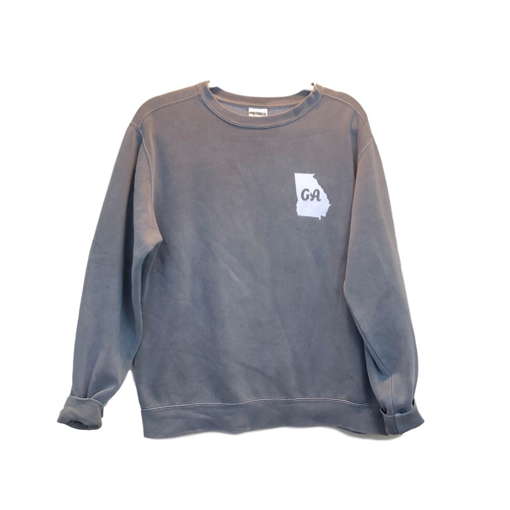 PRESSBOX  | GA SWEATSHIRT WITH STATE ON THE BACK